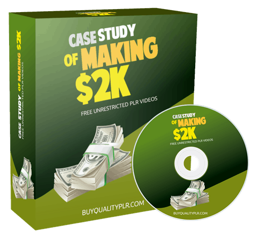 Case study of making $2k Free Unrestricted PLR Videos